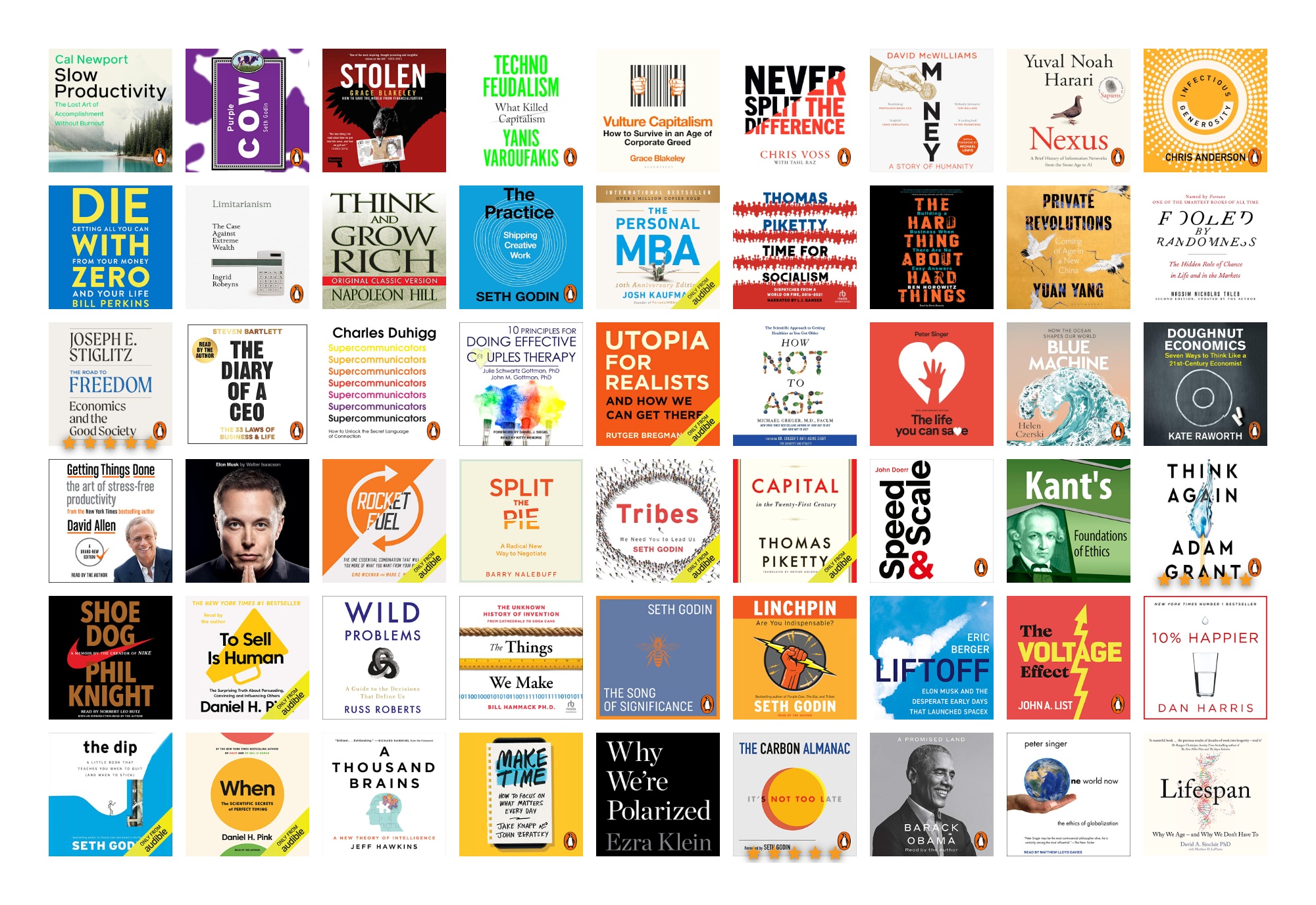 book covers from collection